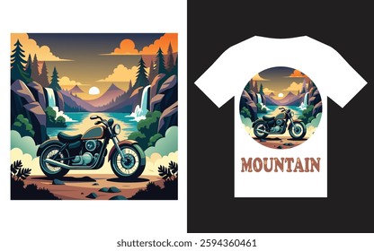 T-shirt design for mountain lover
