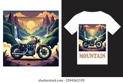 T-shirt design for mountain lover