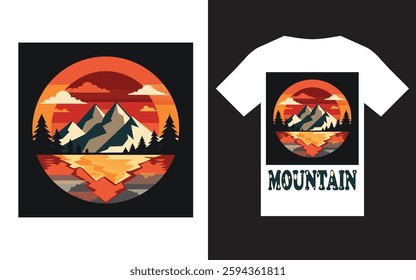 T-shirt design for mountain lover