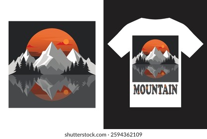 T-shirt design for mountain lover