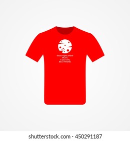 T-shirt Design with music idea vector illustration