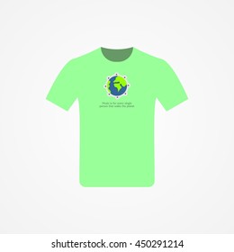 T-shirt Design with music idea vector illustration