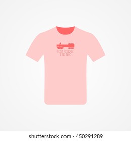 T-shirt Design with music idea vector illustration