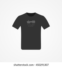 T-shirt Design with music idea vector illustration
