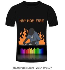 A t-shirt design of musical 
