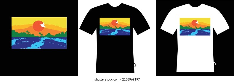 T-Shirt Design Nature for print 
