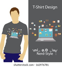 T-shirt Design /Nerd-style/