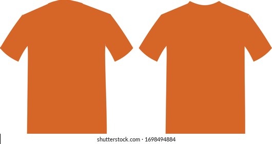 
T-shirt design orange for your t-shirt model