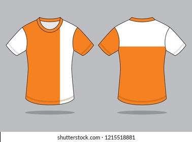 T-Shirt Design (Orange/White)