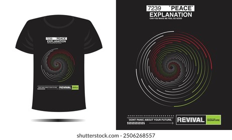  T-shirt Design palestine line circle