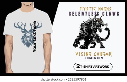 T-shirt design for POD, ready for print. Each final is 2 unique artworks ready for print. Just re-size and apply your text. 