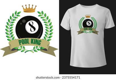 t-shirt design The Pool Game