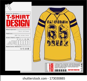 T-Shirt Design. Print Design. College - Varsity T-Shirt. Vector eps. Eps10