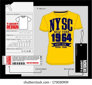 T-Shirt Design. Print Design. College - Varsity T-Shirt. Vector eps. Eps10