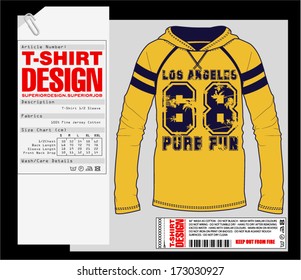 T-Shirt Design. Print Design. College - Varsity T-Shirt. Vector eps. Eps10irt