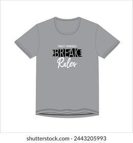 T-Shirt Design Print Konzept Slogans