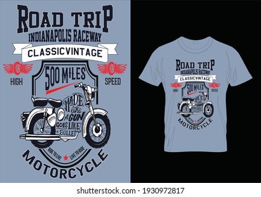 T-shirt Design Road Trip Indianapolis Raceway