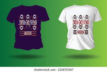 T-shirt design samples with illustration, NOUS DEFIONS MCXXXI,Vector illustration for T-Shirt