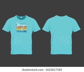 projeto de t-shirt para o turista de praia do mar. ideias de design de t-shirt da praia. juntos mais fortes pioneiros do futuro.