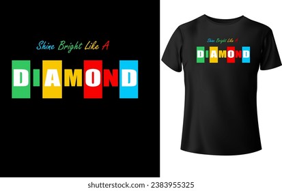 t-shirt design shin like diamond