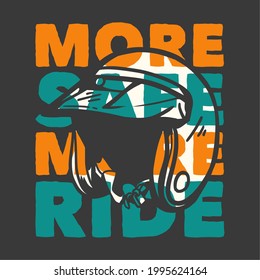 diseño de camisetas tipografía de eslogan más seguro viaje con casco de motocicleta vintage ilustración