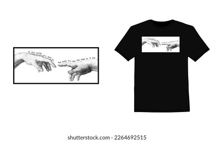 T-Shirt-Design für das Lied, so wie es war