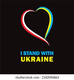 T-shirt Design Stand WithUkraine. Ukrainian, Poland Ukrainian People, Support