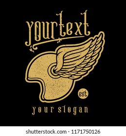 Tshirt design, sticker or poster for your beloved old motorbike community.