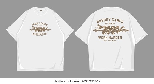 T-shirt Design rua vestir ninguém se importa