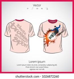 T-shirt design template 