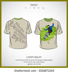 T-shirt design template 