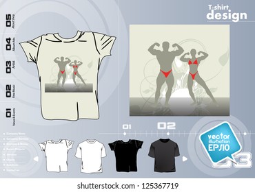  T-shirt design template