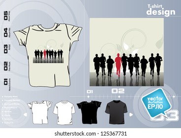  T-shirt design template