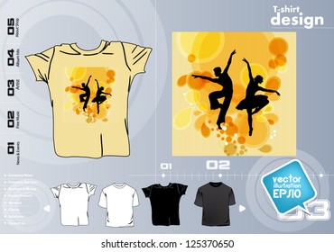 T-shirt design template