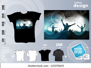 T-shirt design template