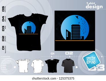T-shirt design template