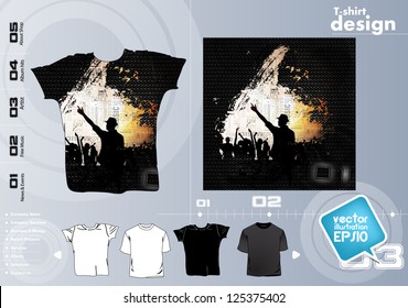 T-shirt design template