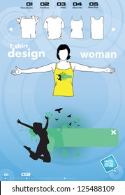 T-shirt design template