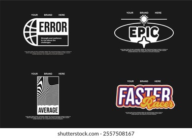 tshirt design template assets for merch