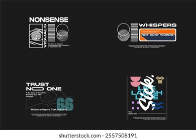 tshirt design template assets for merch