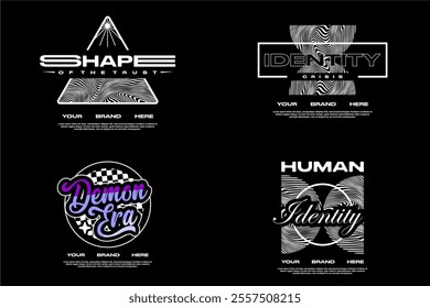 tshirt design template assets for merch