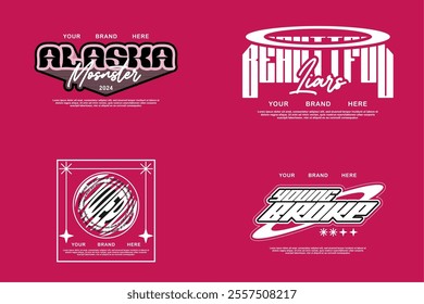 tshirt design template assets for merch