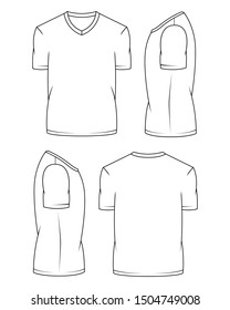 T-shirt design template in black and white vector