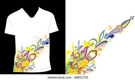 t-shirt design template. editable vector illustration