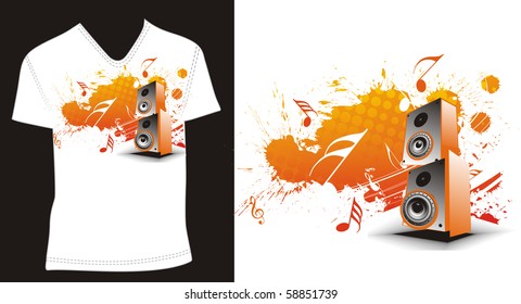 t-shirt design template. editable vector illustration