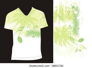 t-shirt design template. editable vector illustration