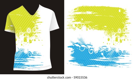 t-shirt design template. editable vector illustration