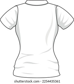 Plantilla de diseño de camisetas. Burla de ropa de marca vacía