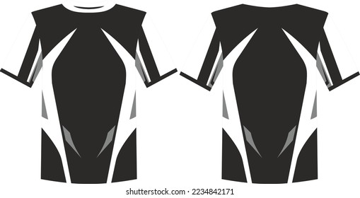 Tshirt Design Template Front and Back veiw
