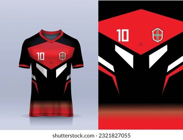 t-shirt design template, Motorcycle racing jersey mockup. uniform front  view. Vector